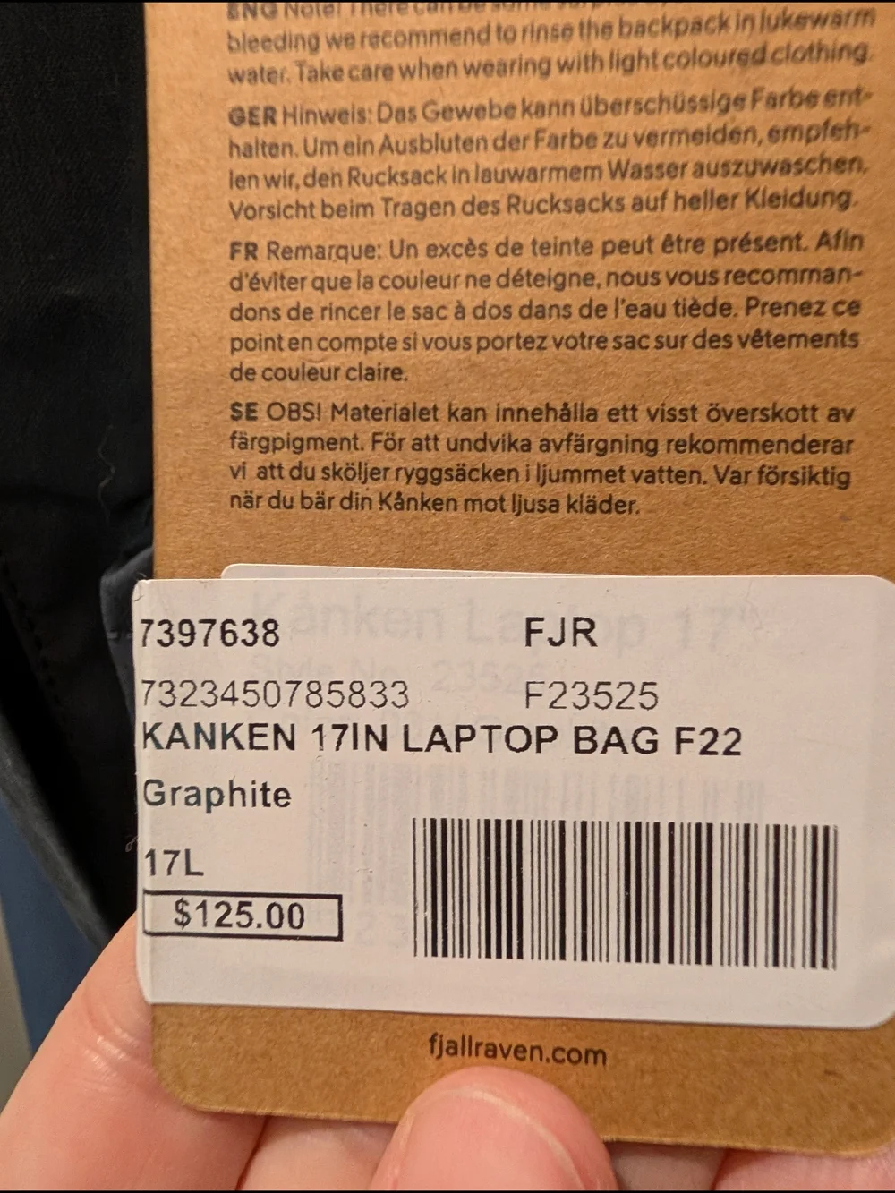 Kånken Laptop Backpack - Graphite